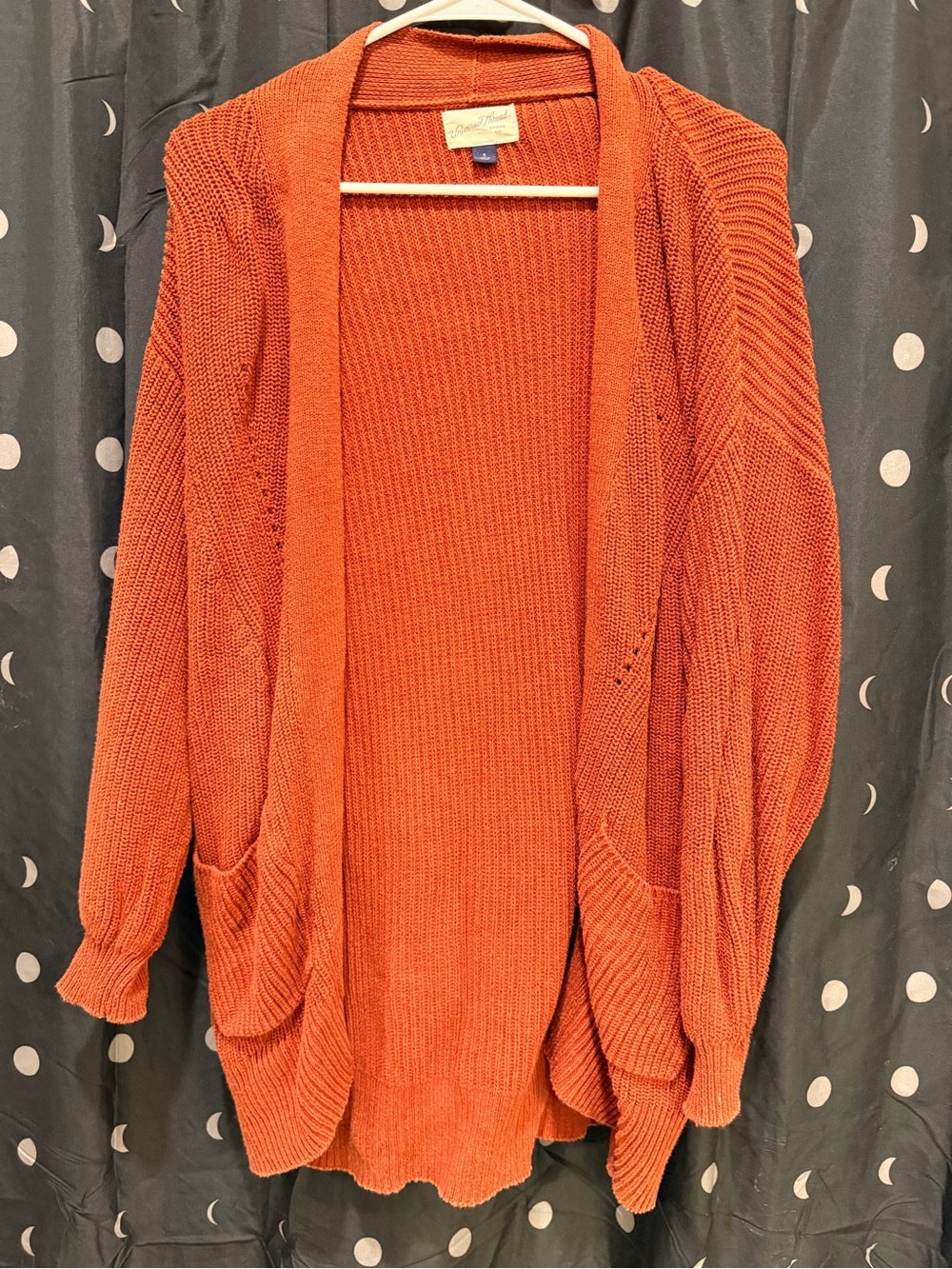 wild fable Rust Orange Open-Front Knit Cardigan